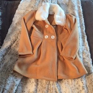 Soft camel color pea coat